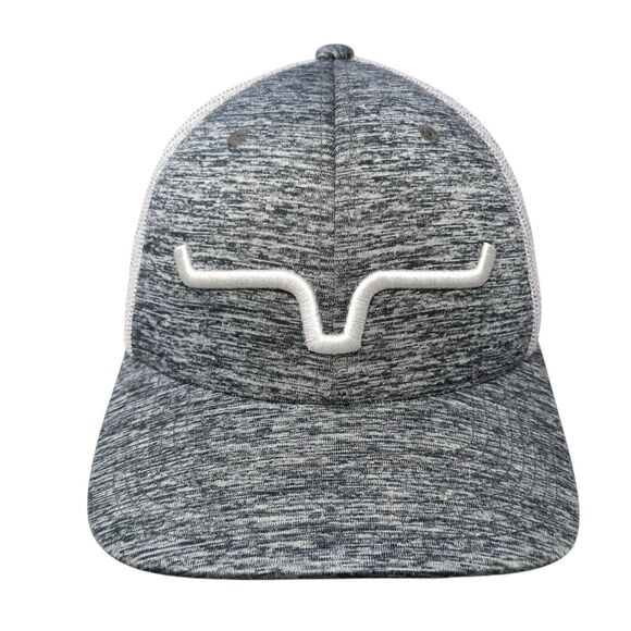 Kimes Ranch Snapback Mesh Back Trucker Hat Gray One Size Embroidered - Picture 1 of 9